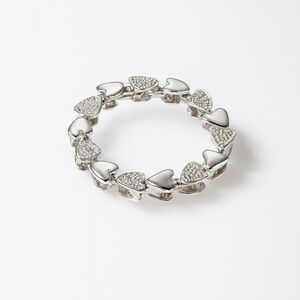Vintage Silvertone GERRY’S Round Heart Wreath Brooch Pin